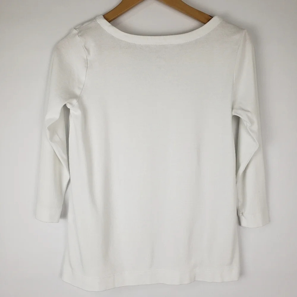 J. Jill Perfect Pima Seamed Tee - Picture 3 of 4
